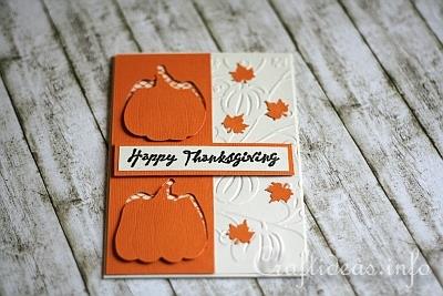Happy Thanksgiving Card With Pumpkins 2